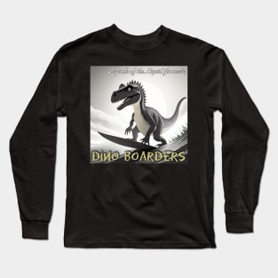 Dinosaur Surfing Funny Long Sleeve T-Shirt